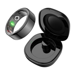 COLMI R02 Smart Ring, size 8, 18.1 mm (black) + charging Dėklas-1