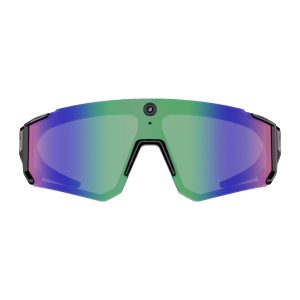 Colmi V06 AI Sports Sunglasses (Black with Blue Lenses)-1
