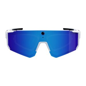Colmi V06 AI White Sports Sunglasses (with blue lenses)-1