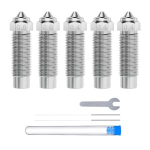 ELEGOO Neptune 4 Plus / 4 Max Hardened Steel Nozzle Rinkinys (0.4 mm x3, 0.6 mm x1, 0.8 mm x1)-1