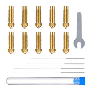 ELEGOO Neptune 4 Plus / 4 Max Brass Nozzle Rinkinys (0.4 mm x4, 0.6 mm x2, 0.8 mm x2, 1.0 mm x2)-1