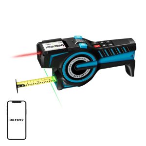 Mileseey DTX 10 Laser Distance Measurer with a 100-meter measuring tape-1