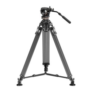Neewer LL55 Carbon Fiber Video Trikojis with Oil Head and Quick-Release Lock-1