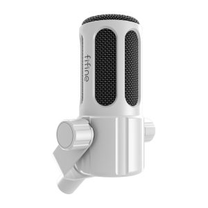 Fifine Tank1 Dynamic Mikrofonas (White)-1