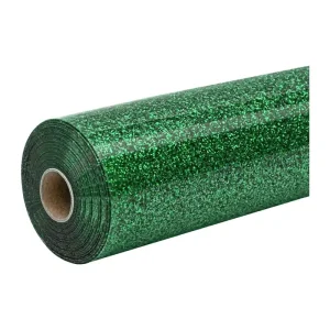 HTVRONT Glitter Heat Transfer Film, 30.5 cm x 90 cm (green)-1