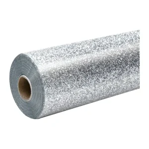 HTVRONT Glitter Heat Transfer Film, 30.5 cm x 90 cm (silver)-1