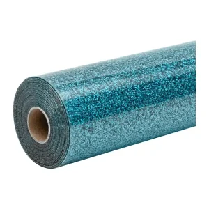 HTVRONT Glitter Heat Transfer Film, 30.5 cm x 90 cm (blue)-1