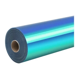 HTVRONT Holographic Self-Adhesive Film, 30.5 cm x 90 cm (turquoise)-1