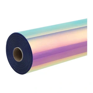 HTVRONT Holographic Self-Adhesive Film, 30.5 cm x 90 cm (Pink)-1