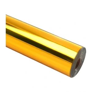 HTVRONT Chrome Metallic Self-Adhesive Film, 30.5 cm x 90 cm (gold)-1