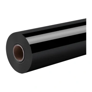 HTVRONT Glossy Self-Adhesive Film, 30.5 cm x 180 cm (black)-1