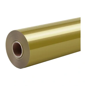 HTVRONT Glossy Self-Adhesive Film, 30.5 cm x 180 cm (gold)-1