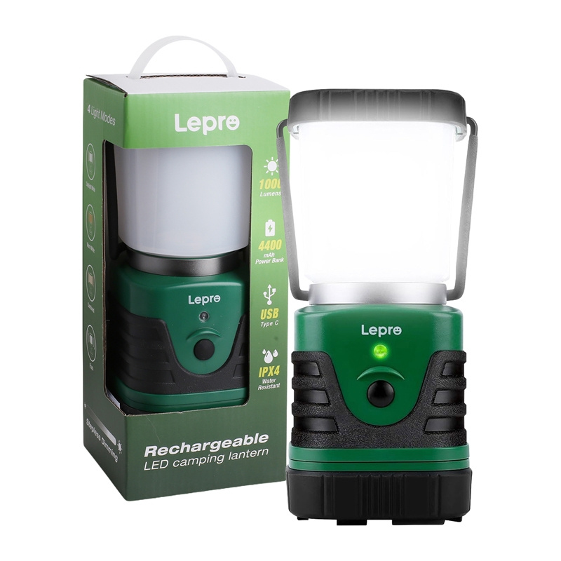 LEPRO 3300008 Camping Lempa, 1000 lm, 3600 mAh-1