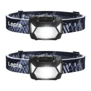 Set of 2 LEPRO 320015-2 200-lumen Baterija-powered headlamps-1