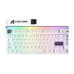 Mechanical Klaviatūra ATTACK SHARK R85HE (white and black)-1