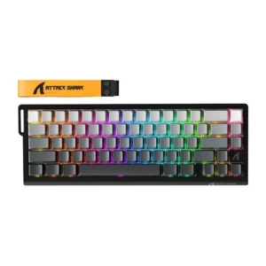 Wireless Klaviatūra ATTACK SHARK X68PRO HE (white and black)-1